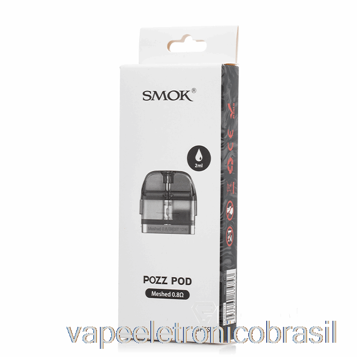 Vape Recarregável Smok Pozz Pods De Substituição 0.8ohm Pozz Meshed Pods